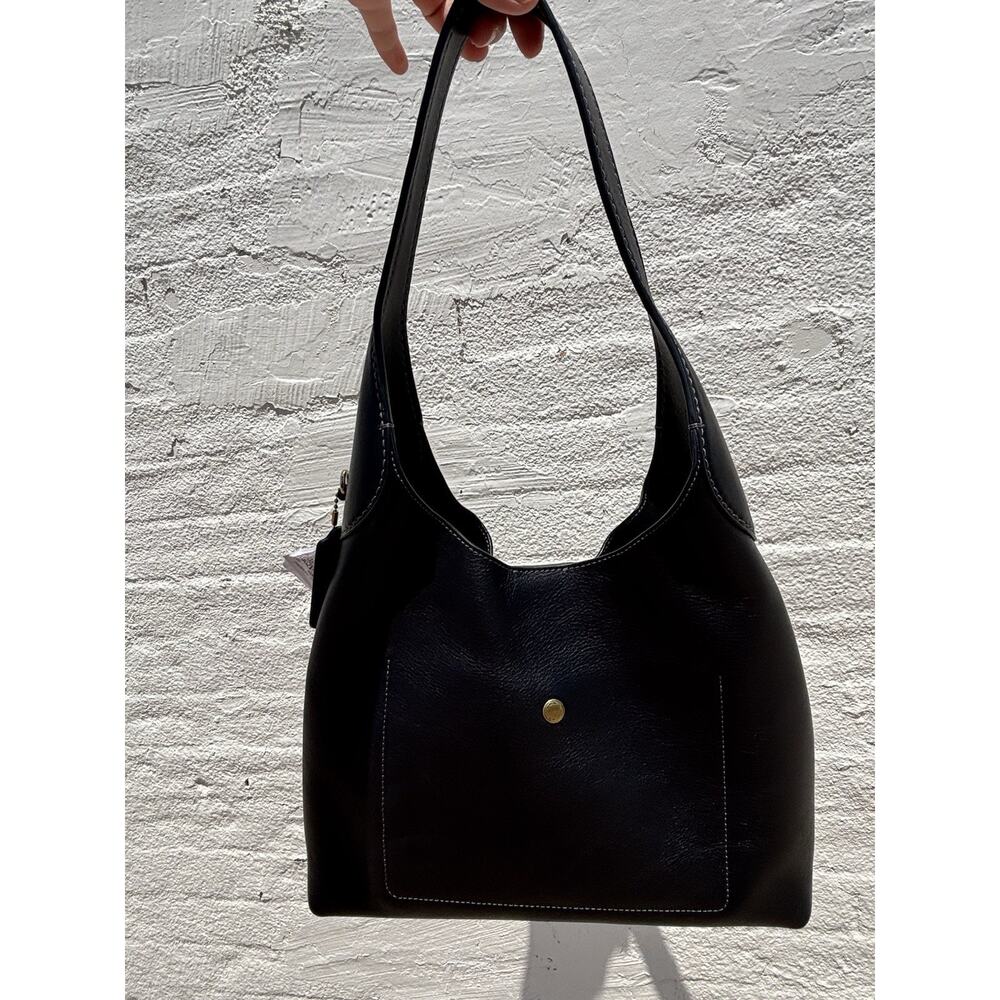 Coach Brooklyn Shoulder bag 28 leather Black - Picture 2 of 16